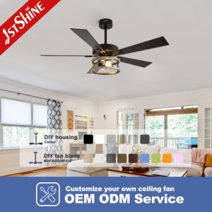 CB SAA ETL 5 Blades Classic Ceiling Fan With Light For Living Room