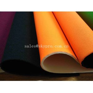 Colorful 3mm Thick Thick Neoprene Fabric , SBR SCR CR Neoprene Airprene Fabric
