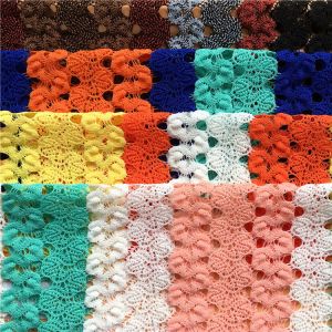 European and American garment knitted polyester jacquard mesh fabric polyester