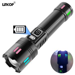 Wholesale Strong Light Portable Emergency Flashlight Rechargeable Outdoor Patrol Flashlight from china suppliers