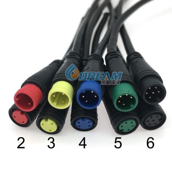 M6 M7 M8 Ebike E-Bike Electric Bicycle Waterproof Connectors 4 Pin Round