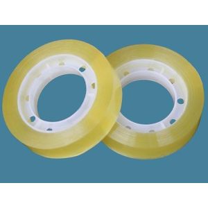 50m Strong Adhesive BOPP Stationery Tape Yellowish Environment Protection