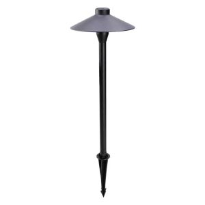 7w Bollard Led Path Light , Black Landscape Lights EMC Approved