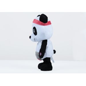 Black / White Panda Plush Toy , Soft Feeling Panda Bear Stuffed Animal