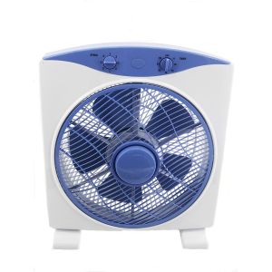 12 Inch Table Indoor Box Fan Dc Solar Powered With Timer And Adapter