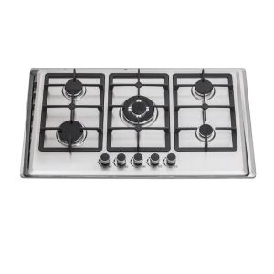 Stainless Steel Panel 5 Burner Built In Hob Multifunction