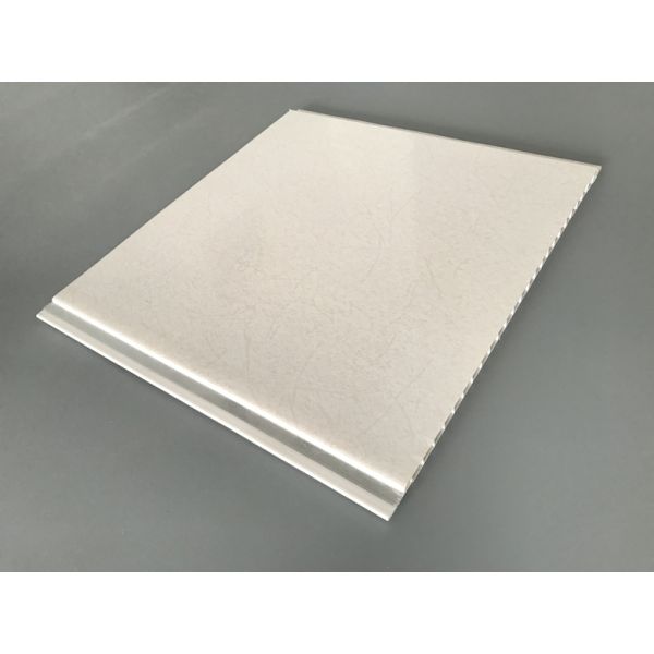 Printing Design PVC Wall Panels Flat Type Light Marble Surface Easy Assembly
