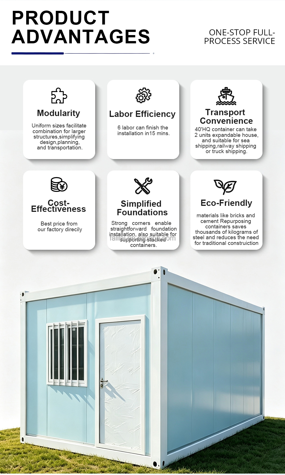 prefab Multi Functional Luxury Modular Tiny Home Casas Plegable Contenedor Portable Detachable Container House for Outdoor Use