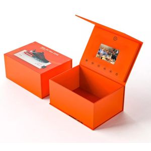 Upload Your Video Lcd Paper Box/Video Flower Box HD Screen Gift 4.3 5 7 Inch