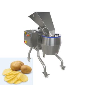 High Capacity Centrifugal Potato Crisps Slicing Machine With Interchangeable