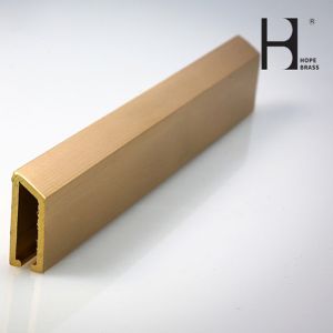 Moisture Proof Brass U Profile , 2m Long Copper Tile Capping Trim