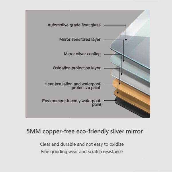 Customized Size Touch Function Bevelled Decor Mirror for Good Selling Small LED Salon