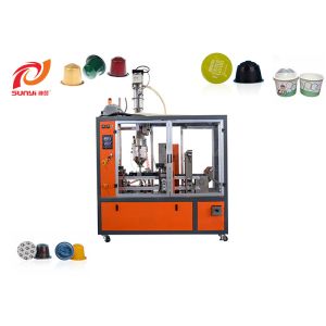 Two Lanes European Standard 3000BPH Nespresso Coffee Capsule Filling Sealing