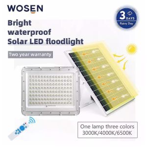 IP65 60W LED Solar Powered Security Lights Commercial Adjustable Brightness