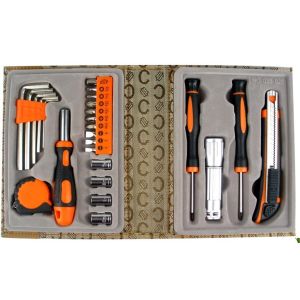 China 26 pcs mini tool set ,with hex key ,sockets ,knife ,precision screwdrivers . on sale