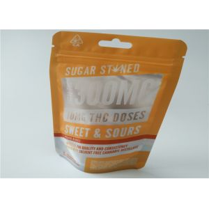 Aluminum Foil Herbal Incense Packaging Matte OPP Material With Transparent Color