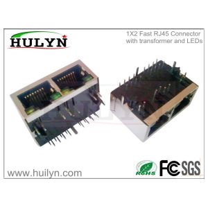Wholesale RJ45 with transformer RJ45 JACK 1x2 Gigabit from china suppliers