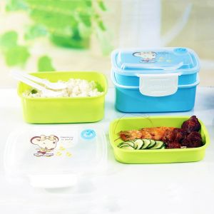 Rectangular Reusable Plastic Lunch Containers , 1L Reusable Takeaway Food