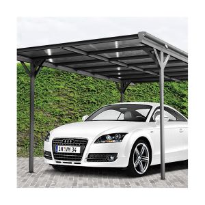 China Powder Coated Pent Roof Carport 1.1mm With High Snow Loaing on sale