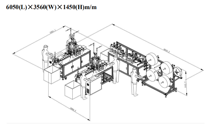disposable medical face mask making machine