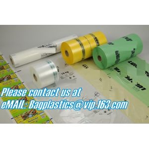 7 layer coex blue transparent plastic layflat tubing roll blown one side heat