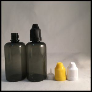 Wholesale PET Dark Dropper Bottles 50ml , Black Transparent Squeezable Dropper Bottles from china suppliers