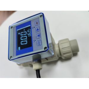 Wholesale Impeller Flow Meter Plastic Runner Type Corrosion-Resistant With LCD Display from china suppliers