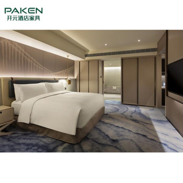OEM Beech Solid Wood Modern King Bedroom Sets