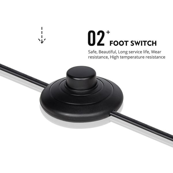 2ft Switch Power Cord European VDE Wear Resistance With Argentina Plug