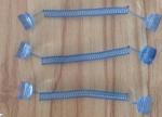 High quality custom clear custom design spring string coil safety leash w/round