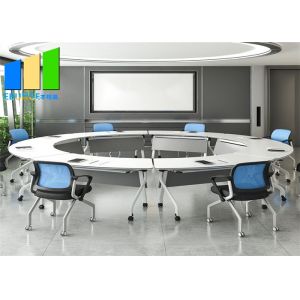 Adjustable Folding Stackable Conference Room Tables Office Training Tables