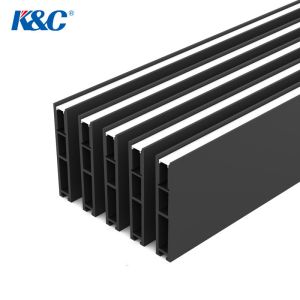 PC Diffuser T5 6063 Suspending Led Extrusion Profile 10mm Width