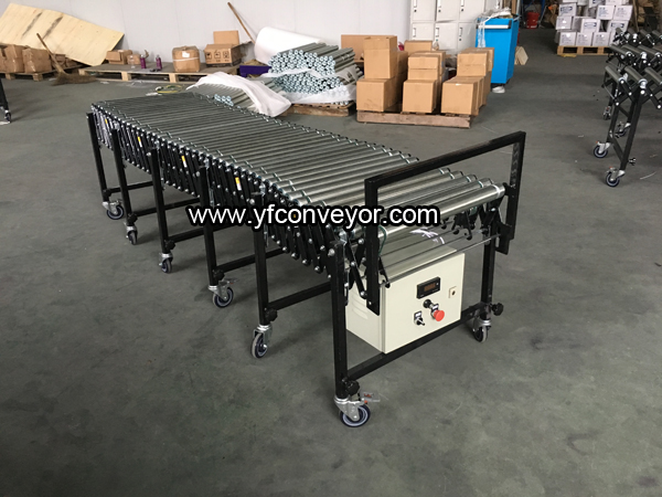 5m Flexible Expandable Motorized Roller Conveyor