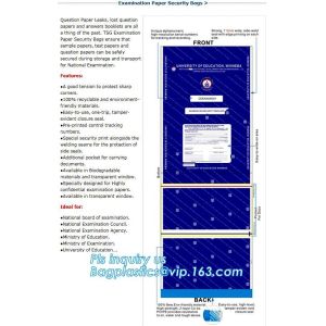 Comppostable, Biodegradable, Eco friendly, Bio-degradable, OXO-bio Cash Security