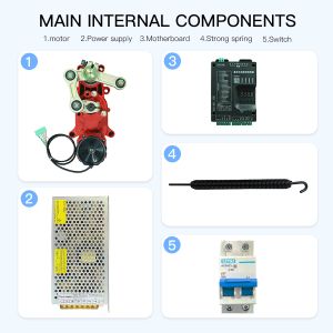 HCW 24V Adjustable Arm Speed Pole Barrier Gate with 2-6m Boom Length for High