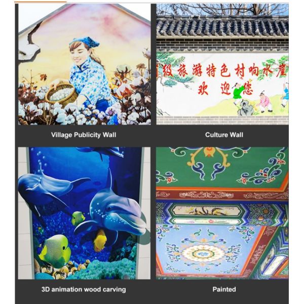 1920X1080 CMYK Vertical Inkjet Wall Printer Epson Three Nozzle