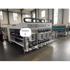 PLC Control Flexographic Box Printing Machine , Rotary Die Cutting Equipment