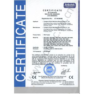 GUANGDONG RUIHUI INTELLIGENT TECHNOLOGY CO., LTD. Certifications