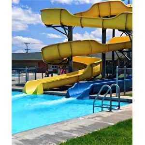 ODM Water Park Swimming Pool Summer Water Games Play Equipment Spiral Slide