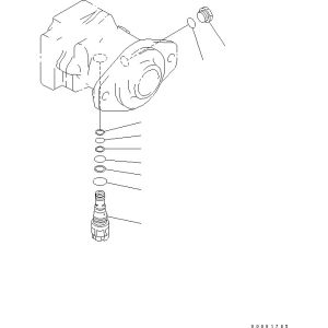708-7L-00040 708-7L-11111 For Komatsu D65EX-15 D65EX-15E0 D61PX-15 D65WX-15