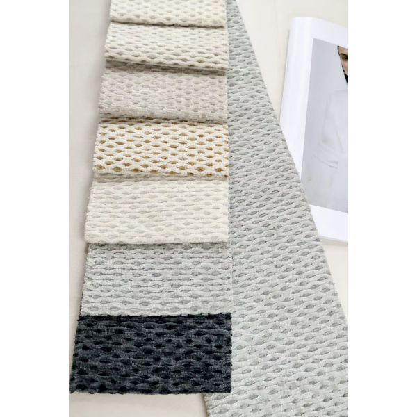 Honeycomb-shaped Cellular Chenille Upholstery Fabric with 142cm Width for Sofa and Home Textile