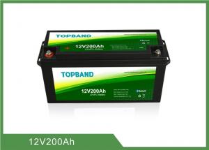 Wholesale Rechargeable 12V200Ah Bluetooth Lithium Battery High Security for RV and Car Usage Lifepo4 Material from china suppliers