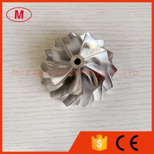 Wholesale B03G reverse 54.87/70.98mm 7+7 blades high performance turbocharger milling/aluminum 2618/billet compressor wheel from china suppliers