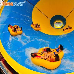 China Aqua Park Design Backyard Water Theme Park Equipment Adult Aqua World Attraction Big Speaker Slide on sale