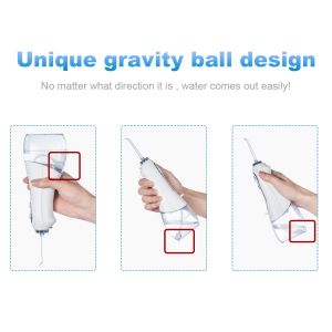 Dental Electric Water Flosser Oral Irrigator Waterproof With 5 Modes