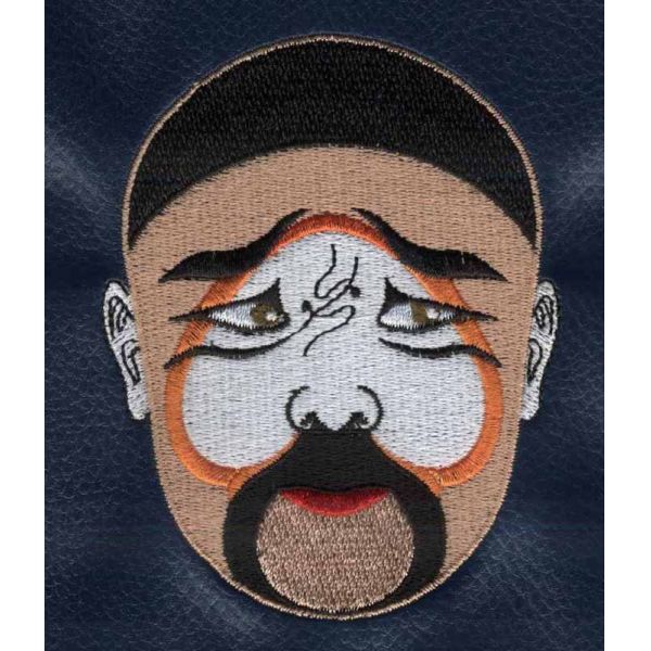 Embroidery Digitizing Face book Beijing Opera Facial Masks Xiahouying Zuihanxin