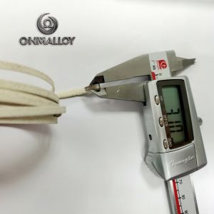 0.25mm*3.10mm Flat Nichrome Heating Cable / Insulated Heating Element Flat Wire