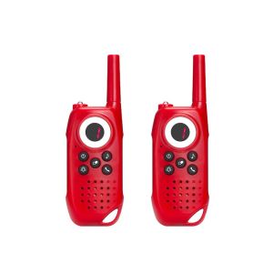 Red Outdoor Long Range 2 Way Radios Built In LED Torch / Portable Belt Clip