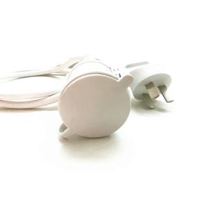 Deluxe 10A exchange to 16A 3pin white extension power cable 0.5m-10m copper