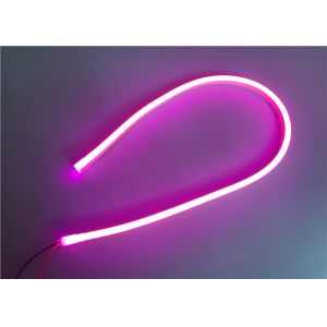 12 / 24VDC Neon LED Strip Lights Pink Color With Silicone Extrusion